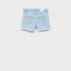 Short en denim à ourlet effiloché Short en denim à ourlet effiloché