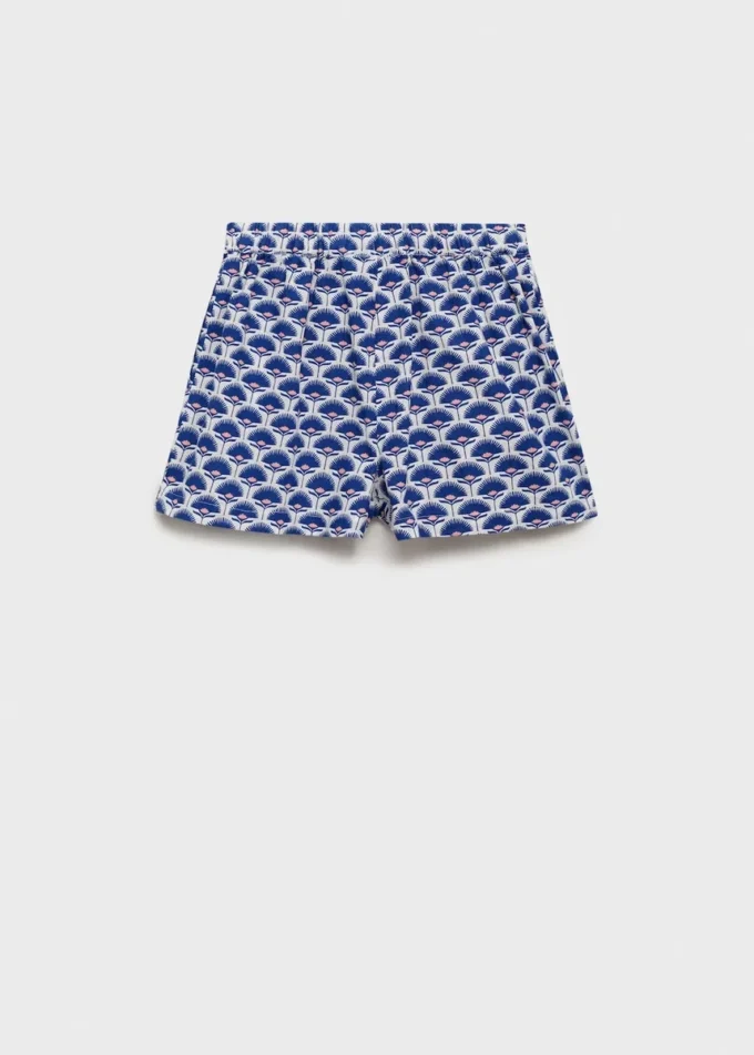 Short en lin imprimé Short en lin imprimé