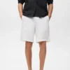 Short en lin mélangé avec taille élastique