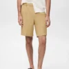 Short en lin mélangé avec taille élastique Short en lin mélangé avec taille élastique
