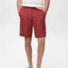 Short en lin mélangé avec taille élastique Short en lin mélangé avec taille élastique