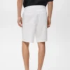 Short en lin mélangé avec taille élastique