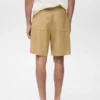 Short en lin mélangé avec taille élastique Short en lin mélangé avec taille élastique
