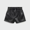 Short en simili cuir