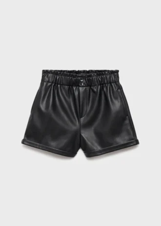 Short en simili cuir