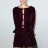 Short en velours