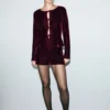 Short en velours