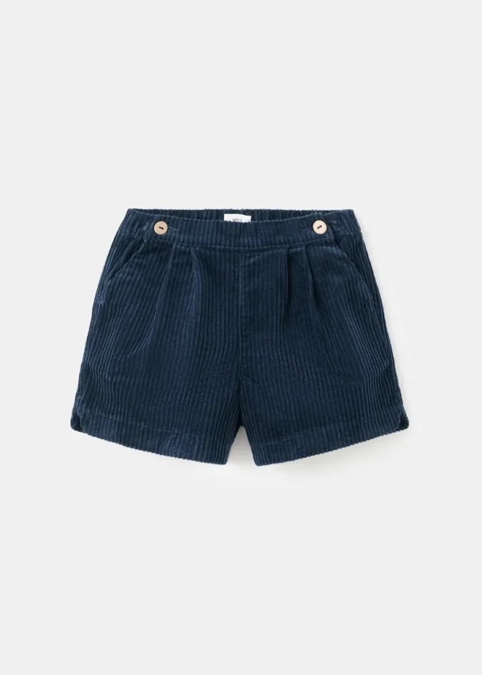 Short en velours côtelé avec boutons Short en velours côtelé avec boutons