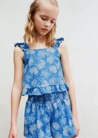 Short à imprimé floral