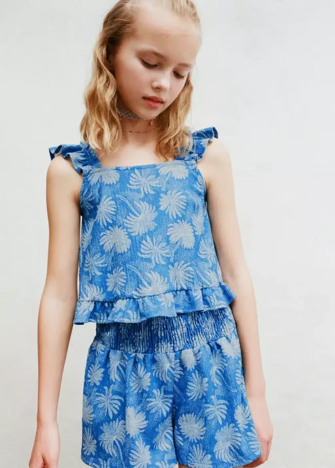 Short à imprimé floral