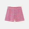 Short rayé côtelé