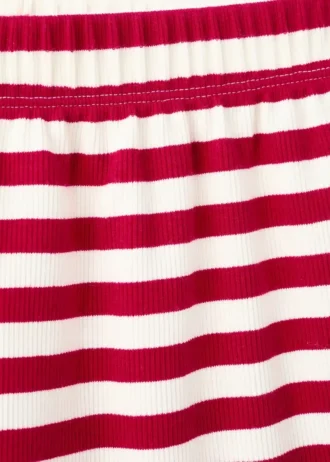 Short rayé côtelé