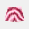 Short rayé côtelé