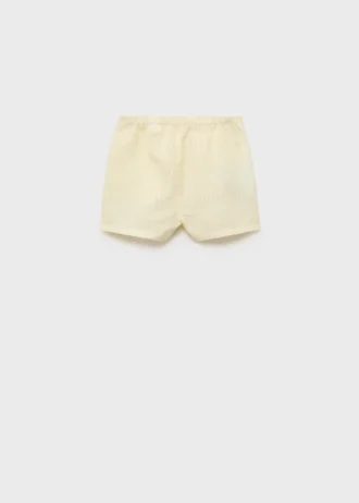 Short texturé à rayures