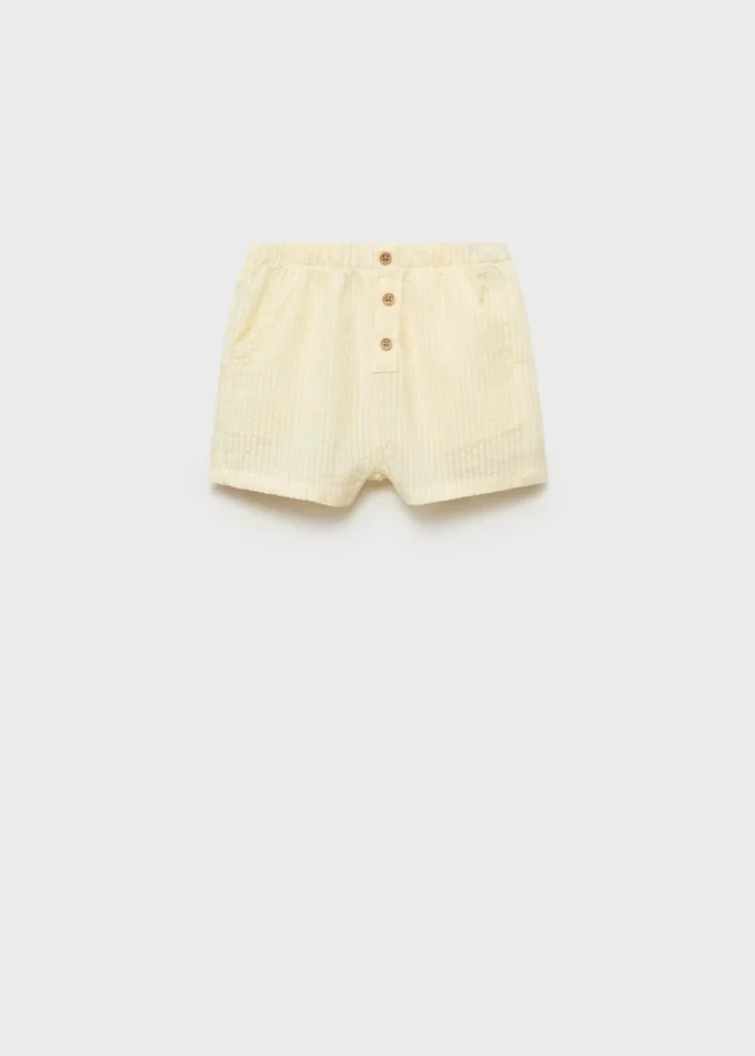 Short texturé à rayures Short texturé à rayures
