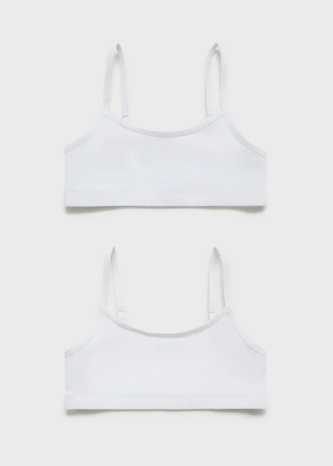 Soutien-gorge bandeau en coton