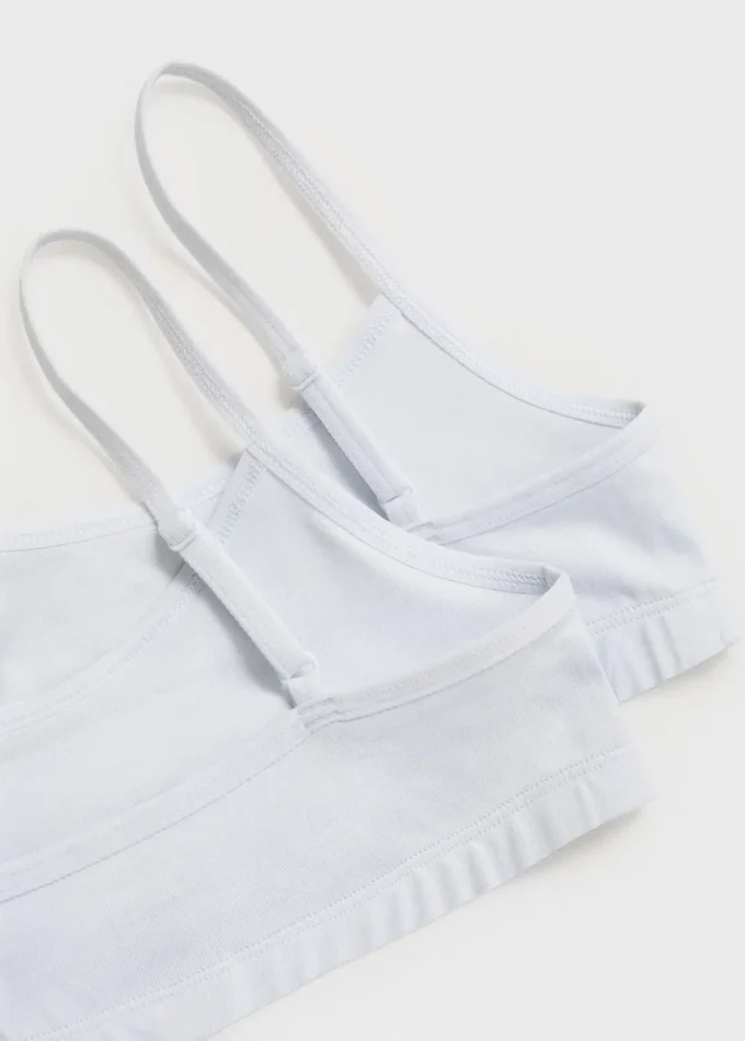 Soutien-gorge bandeau en coton