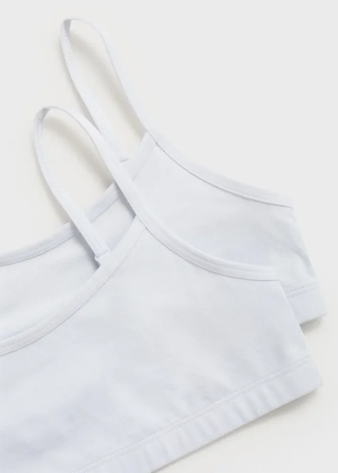 Soutien-gorge bandeau en coton
