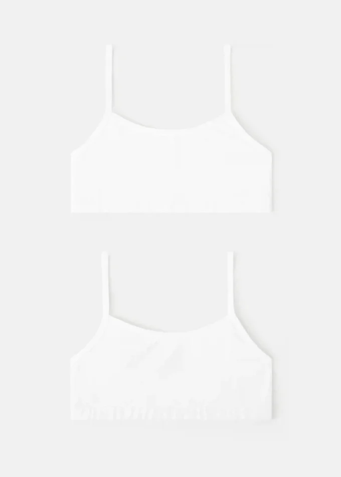 Soutien-gorge bandeau en coton