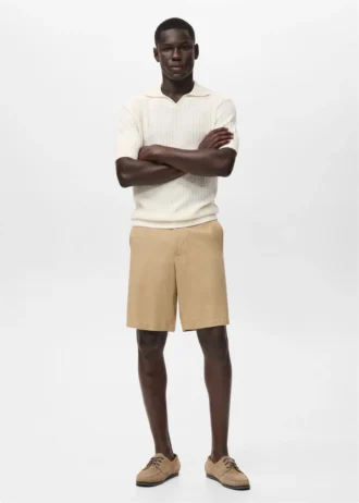 Structure polo 100 % coton tricoté