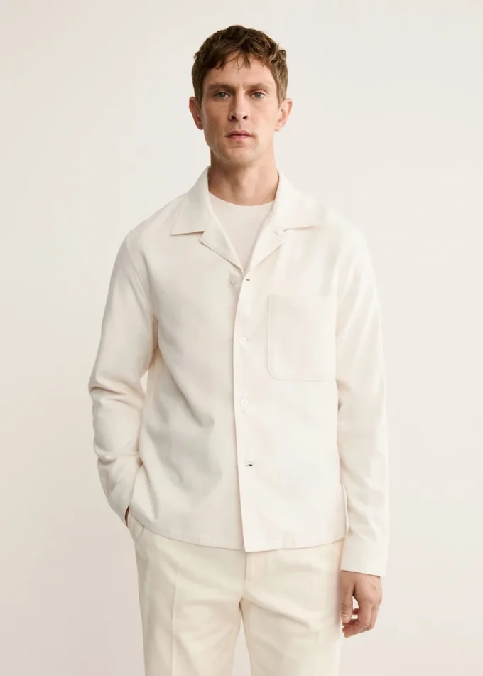 Surchemise 100 % coton avec poches