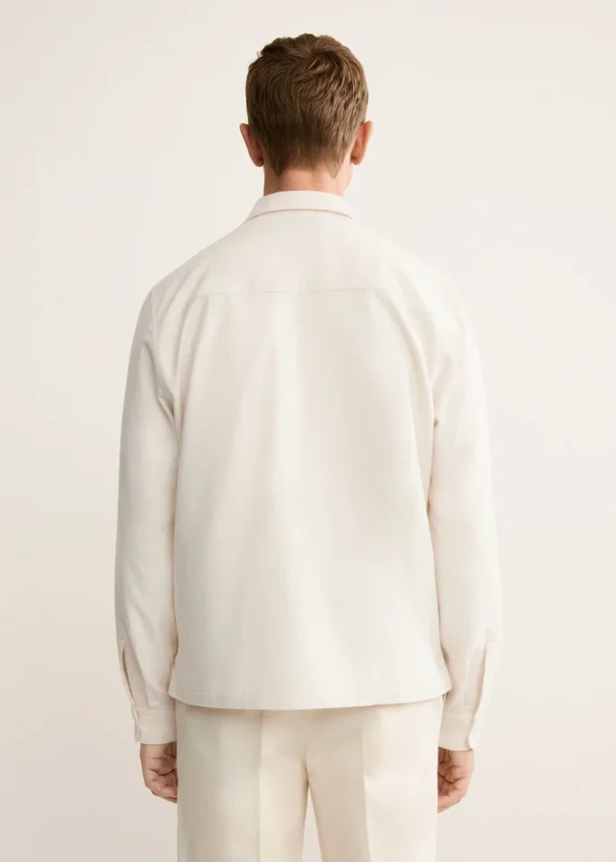 Surchemise 100 % coton avec poches