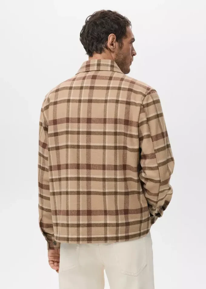 Surchemise à carreaux avec poches