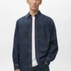 Surchemise en denim à poche