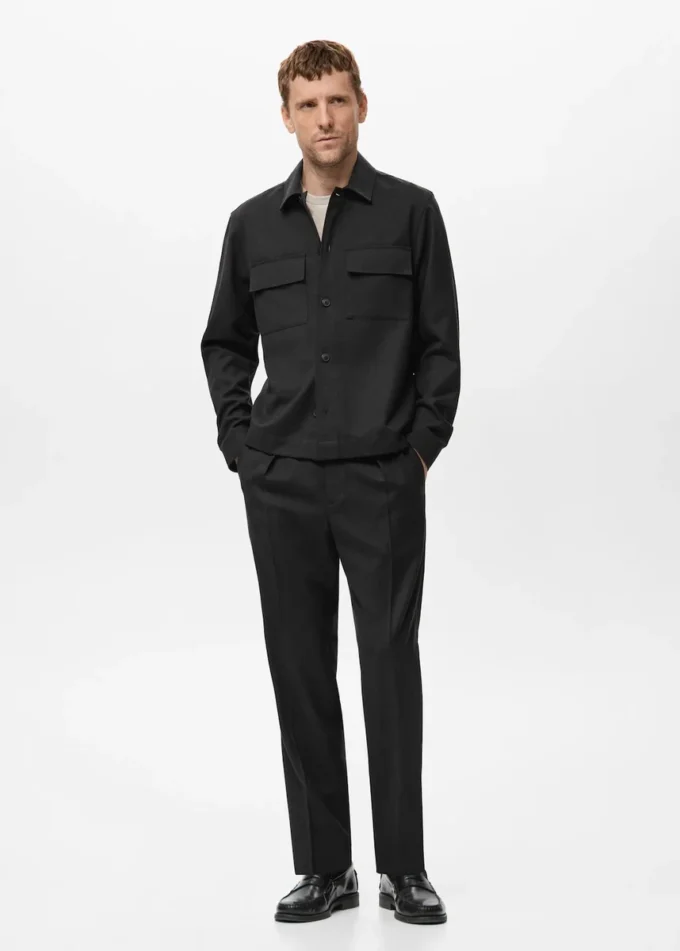 Surchemise en flanelle avec poches