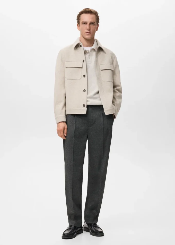 Surchemise en flanelle avec poches