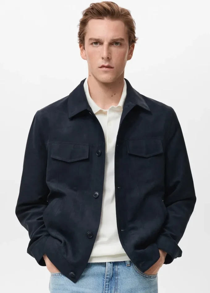 Surchemise en simili cuir suédé Surchemise en simili cuir suédé