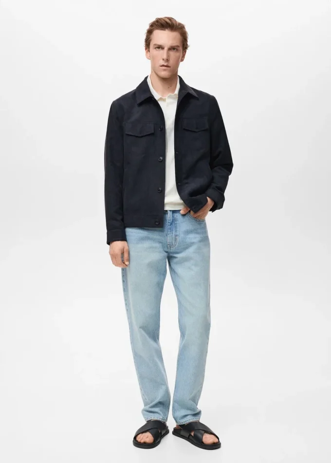 Surchemise en simili cuir suédé Surchemise en simili cuir suédé