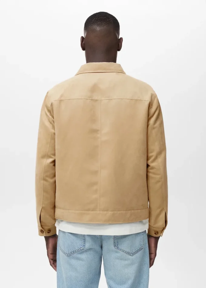 Surchemise en simili cuir suédé