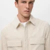 Surchemise en velours côtelé avec poches