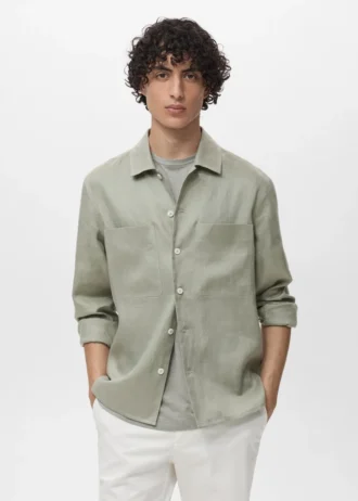 Surchemise légère 100 % lin