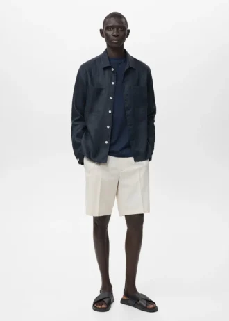 Surchemise légère 100 % lin