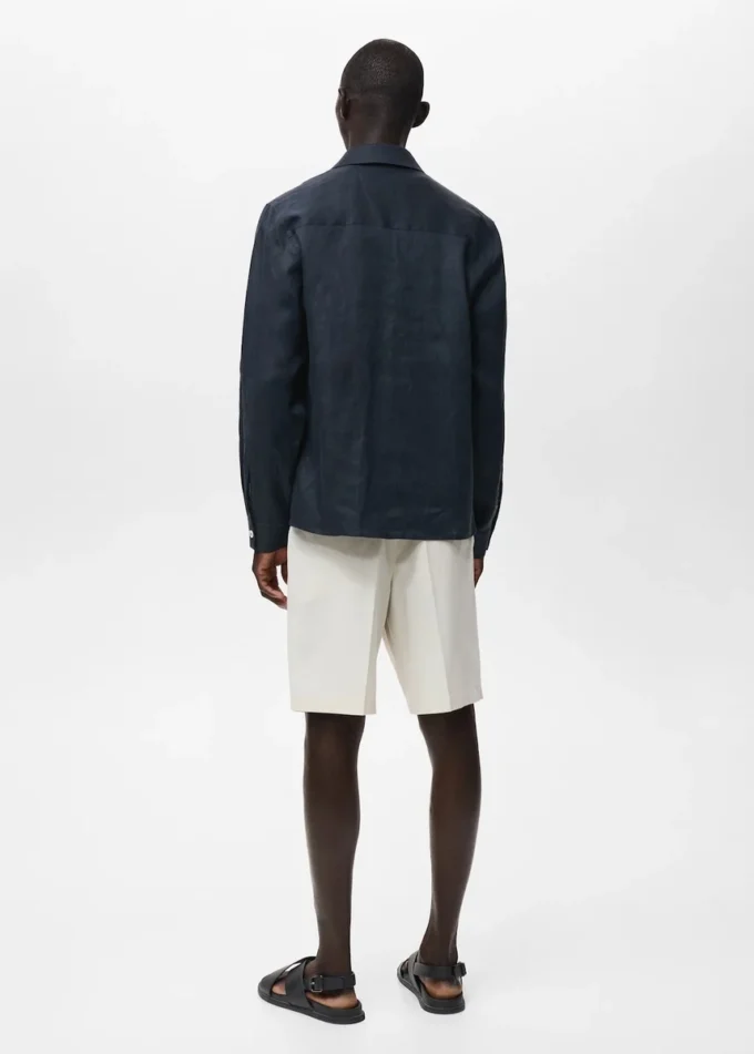 Surchemise légère 100 % lin