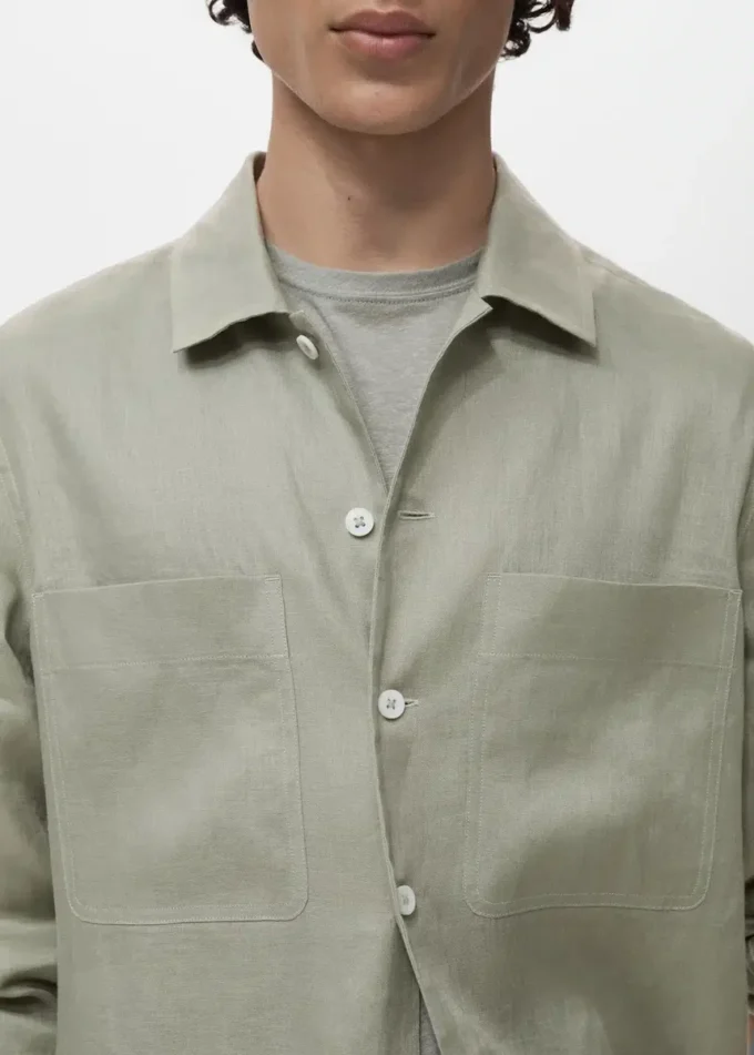Surchemise légère 100 % lin