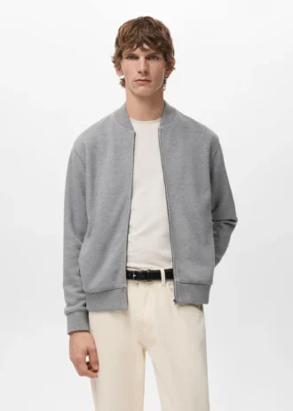 Sweat à capuche bomber avec fermeture à glissière