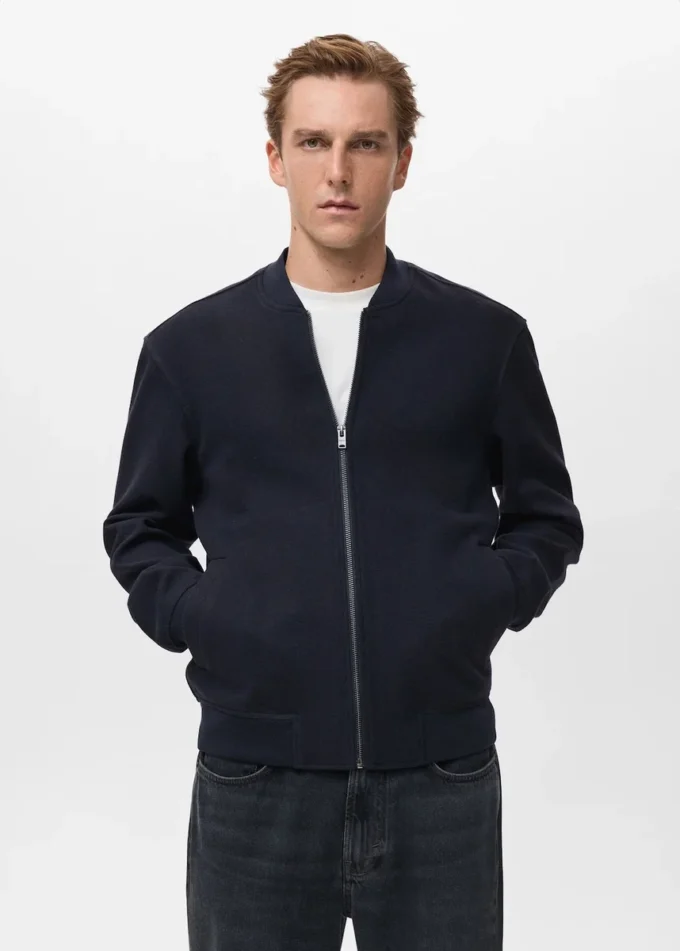 Sweat à capuche bomber avec fermeture à glissière