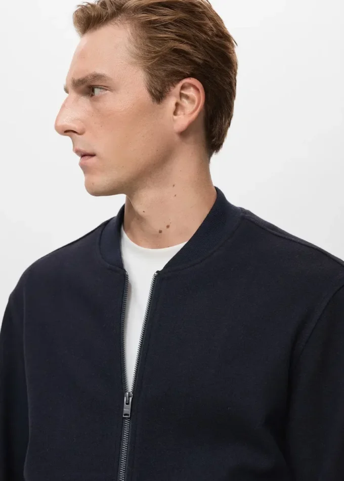 Sweat à capuche bomber avec fermeture à glissière