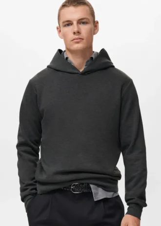 Sweat à capuche coupe classique