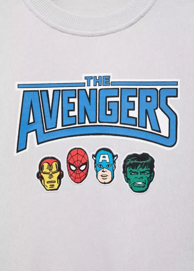 Sweat à capuche en coton Avengers