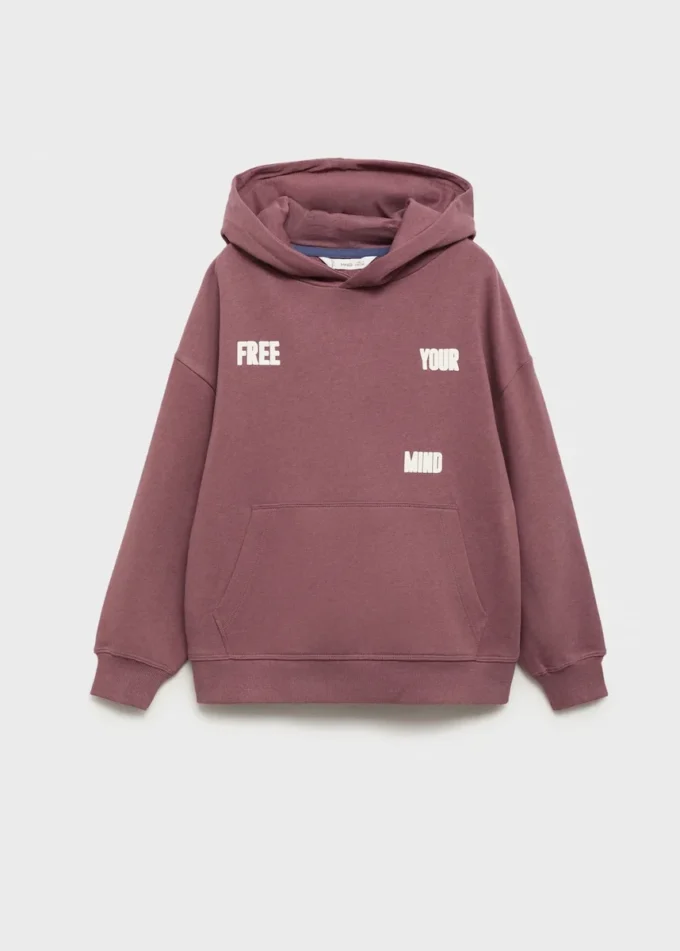 Sweat à capuche imprimé