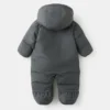 Sweat à capuche matelassé avec capuche en fourrure