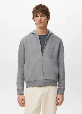 Sweat à capuche texturé