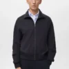 Sweat à capuche zippé coupe classique