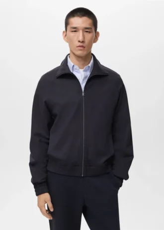 Sweat à capuche zippé coupe classique