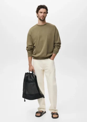 Sweat-shirt ample 100 % coton