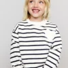 Sweat-shirt avec cœur brodé